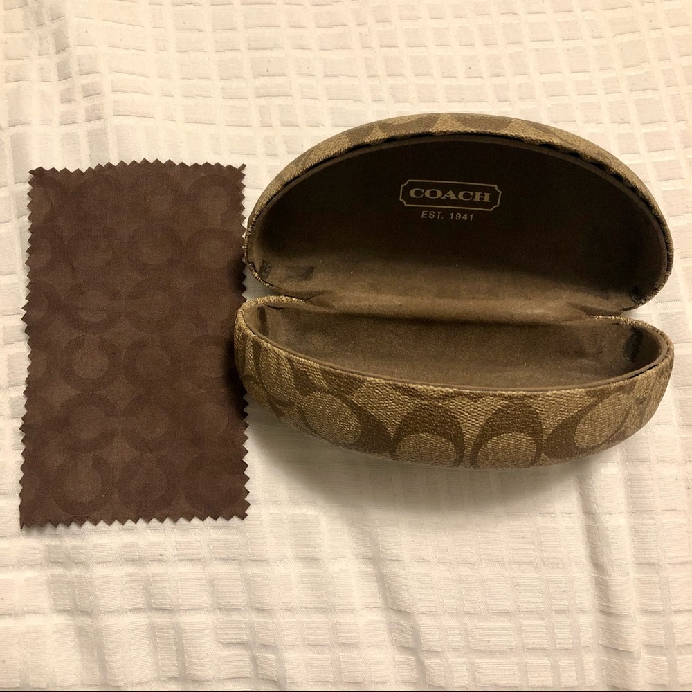 Coach Sunglasses Case and Wipe